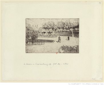 Vallotton - Le bassin du Luxembourg Douze vues de Paris (pl. X), btv1b6951593x