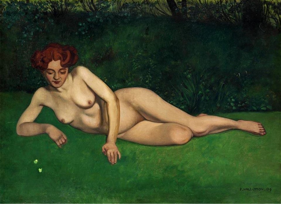 Vallotton - NU AUX PAPILLONS, 1909, lot.73 (cropped)