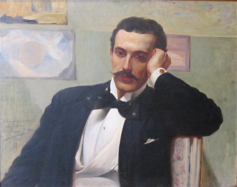 Valenzuela Puelma - Retrato de Enrique del Campo -1894 03