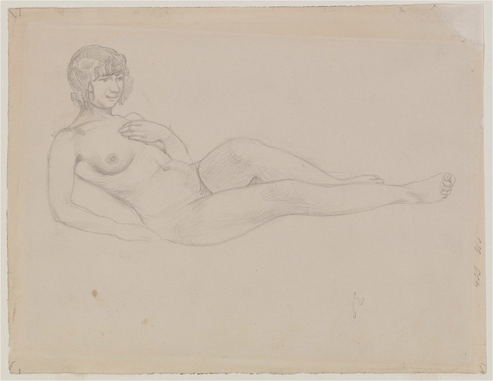 Vallotton - Femme nue étendue, 1890-1925, 1977-0291