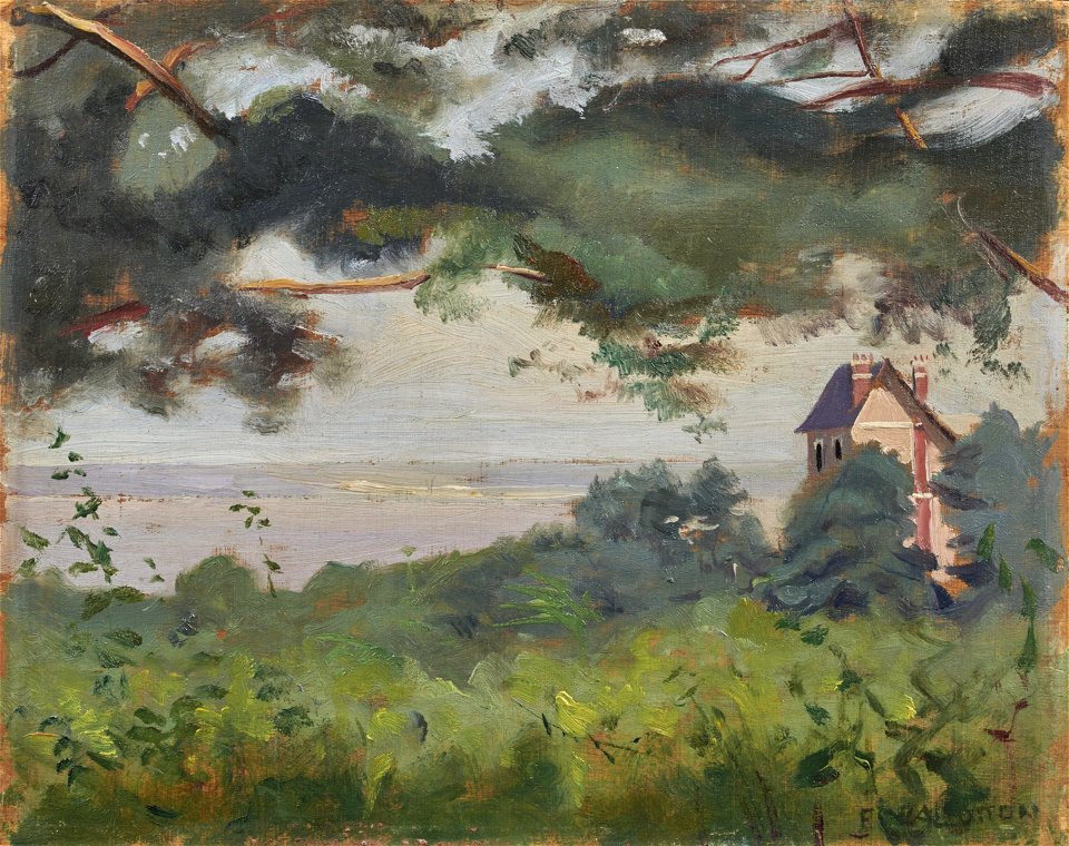 Vallotton - Honfleur, vue sur l'estuaire - Environs d'Honfleur, lot.55