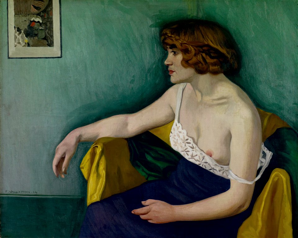 Vallotton - Jeune femme assise de profil, 1914, 5321576