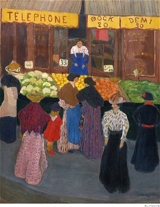 Vallotton - Au marché - recto, lot.17