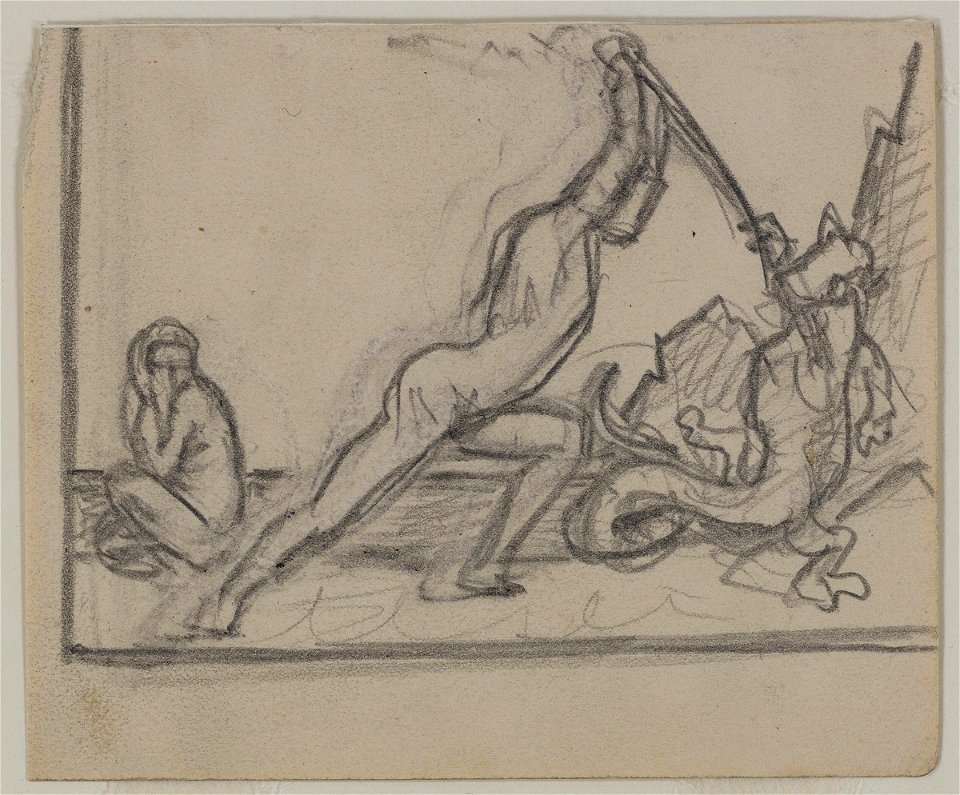 Vallotton - Etude pour Persée tuant le dragon, vers 1910, 1979-0145