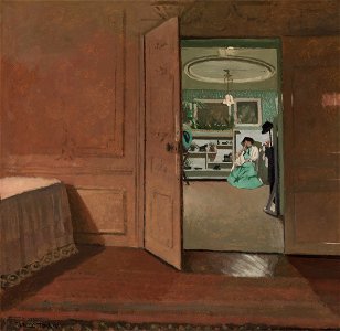 Vallotton - Intérieur. Vestibule. Effet de Lampe, 1904, 83.57