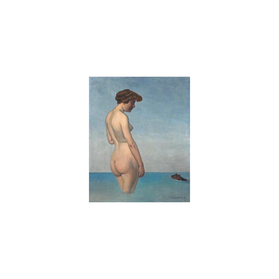 Vallotton - BAIGNEUSE AU CHIEN, 1910, lot.22