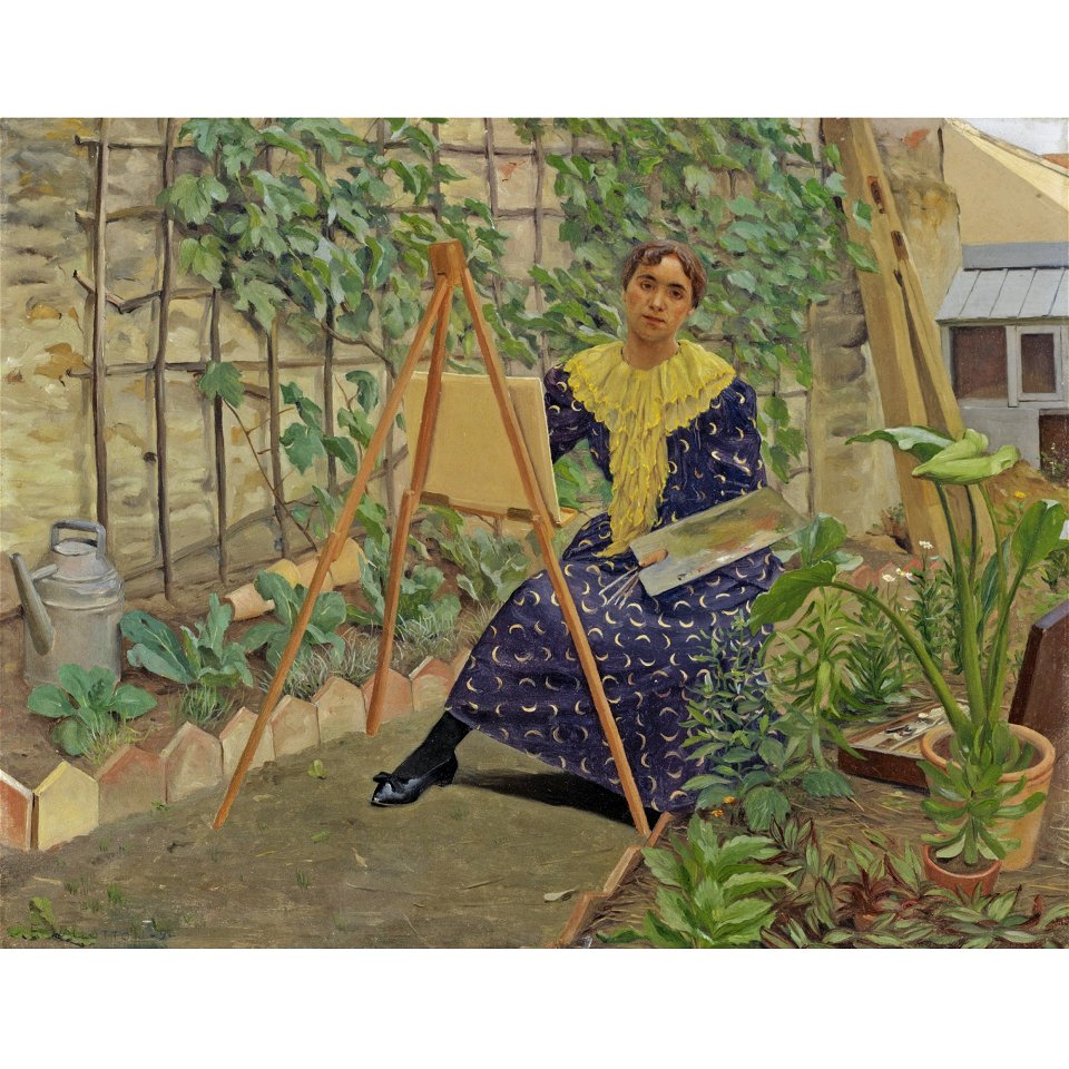 Vallotton - JEUNE FILLE PEIGNANT, 1892, lot.19