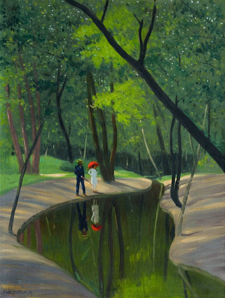 Vallotton - BOIS DE BOULOGNE, 1919, lot.54 (cropped)