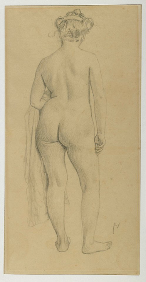 Vallotton - Femme nue debout vue de dos, vers 1906, 1977-0286