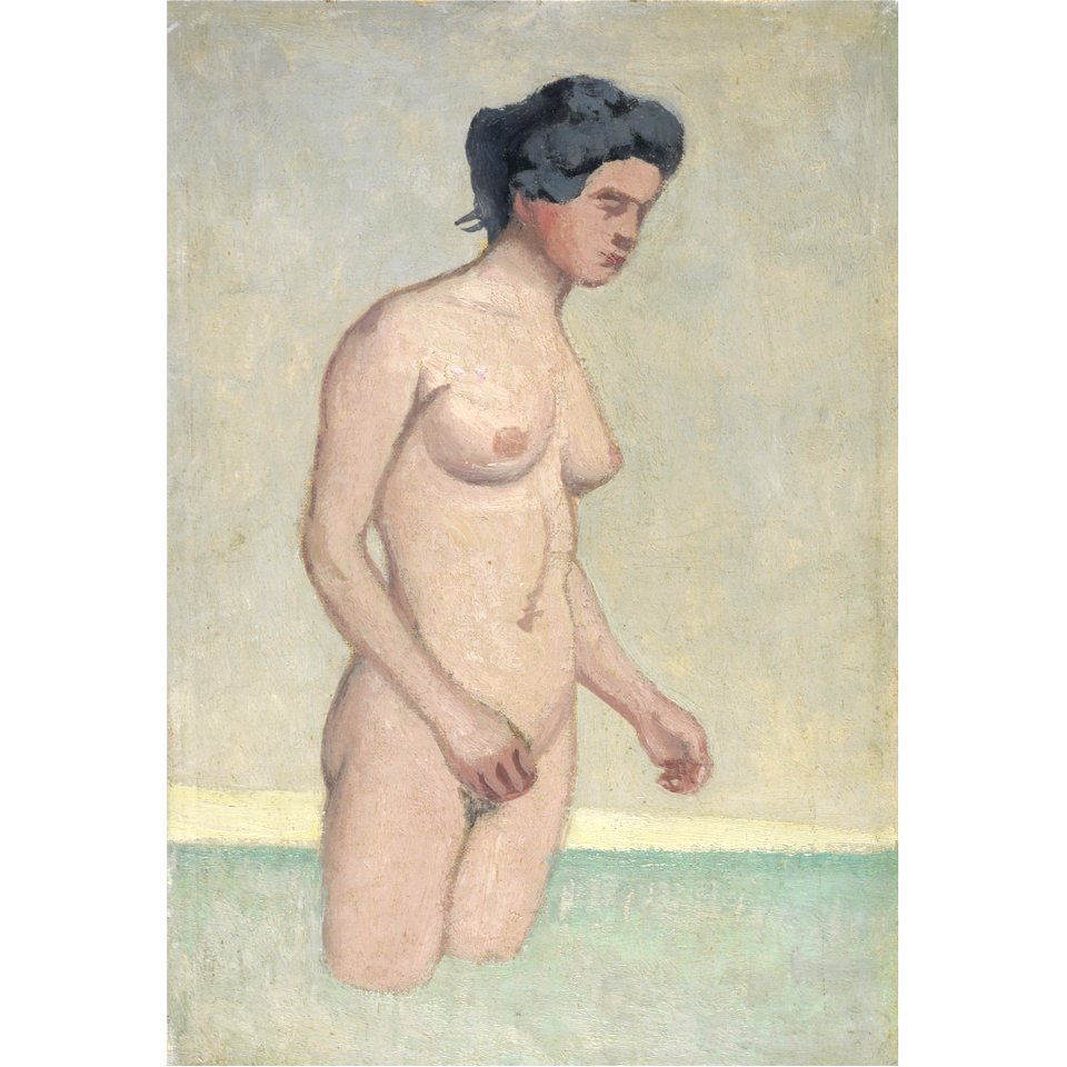 Vallotton - BAIGNEUSE DEBOUT, DE PROFIL, 1918, lot.86