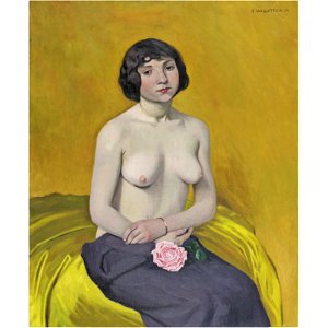 Vallotton - FEMME À LA ROSE, 1914, lot.27