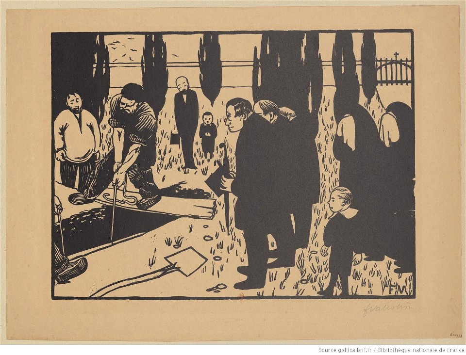 Vallotton - L'enterrement, btv1b6951646m