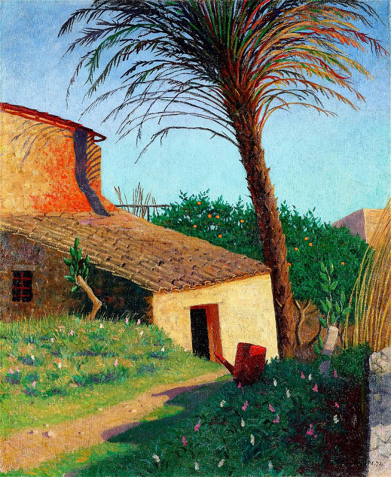 Vallotton - Cagnes, le palmier, 1924, 6158488