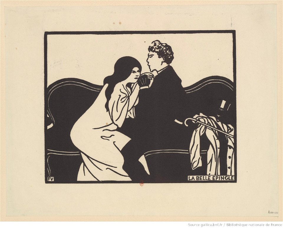 Vallotton - La belle épingle (devait figurer dans Intimités) (2ème état)