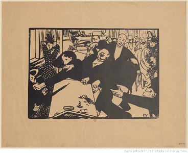 Vallotton - La rixe ou la scène au café, btv1b69516560
