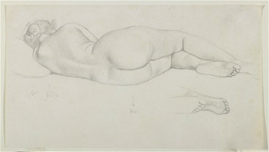 Vallotton - Femme couchée de dos, vers 1921, 1977-0289