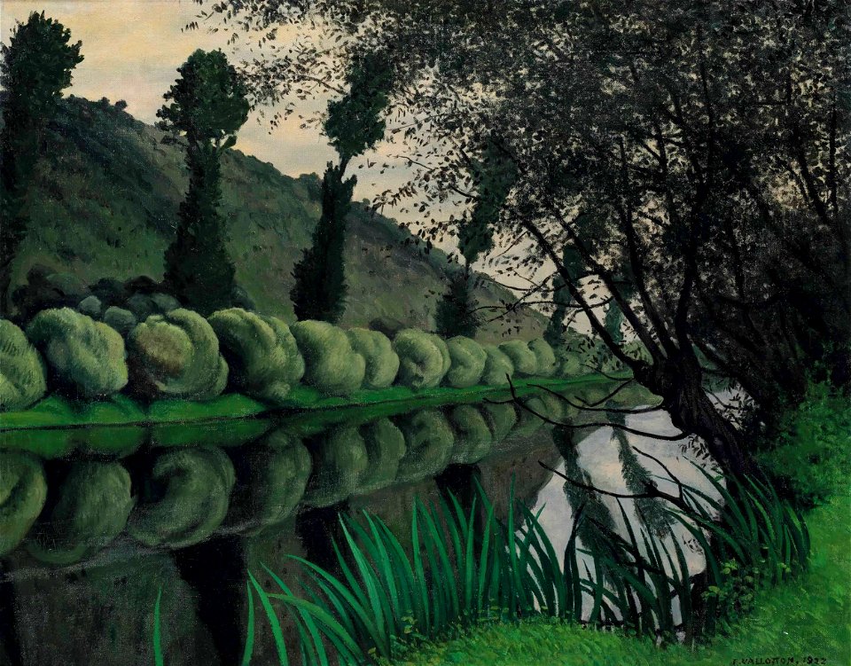Vallotton - La Seine bordée de saules, Tournedos, 1922, 5889499