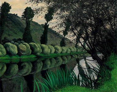 Vallotton - La Seine bordée de saules, Tournedos, 1922, 5889499