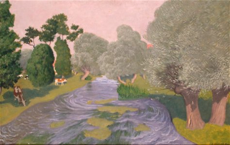Vallotton - Landscape. Arques-la-Bataille, 1903, ГЭ-4908