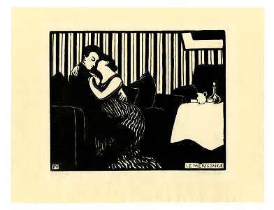 Vallotton - Les intimités, planche 1 Le Mensonge, E 79-0531