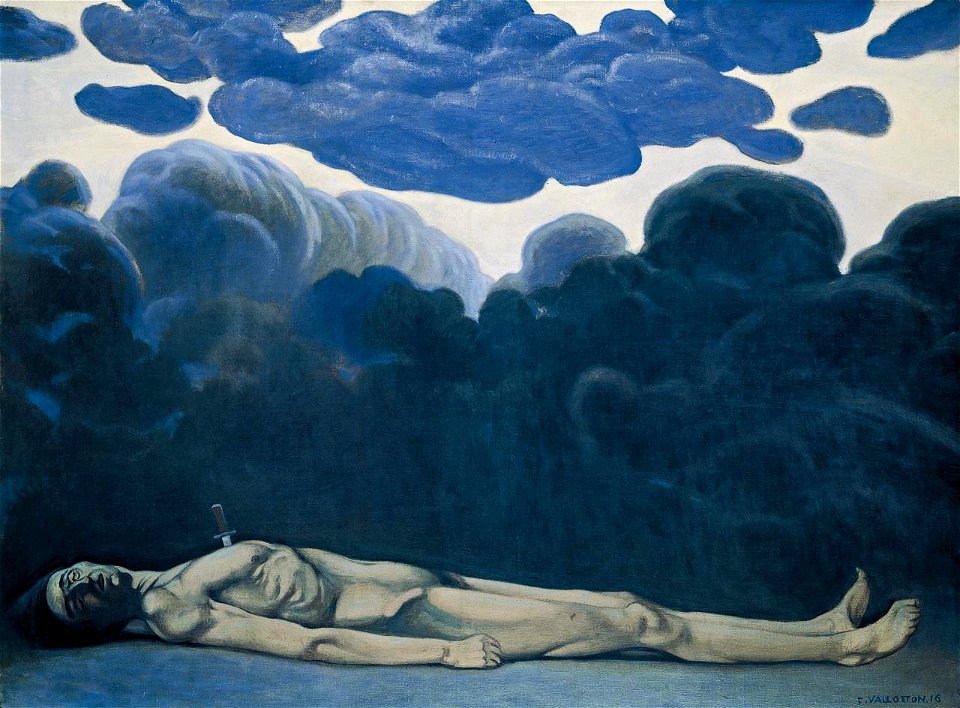 Vallotton - L’homme poignardé, 1916, KV 401