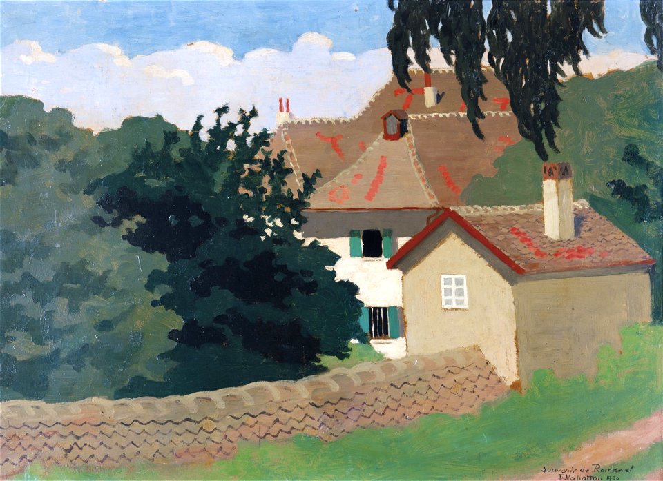 Vallotton - SOUVENIR DE ROMANEL, 1900, lot.72