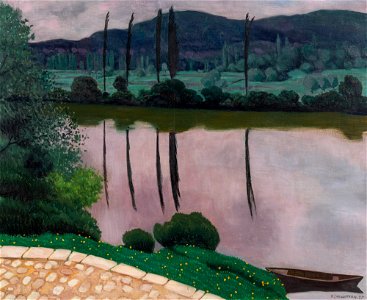 Vallotton - La Dordogne à Vitrac, 1925, 398