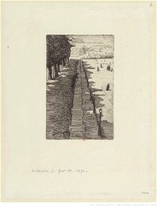 Vallotton - La terrasse Douze vues de Paris (pl. I)(2ème état)