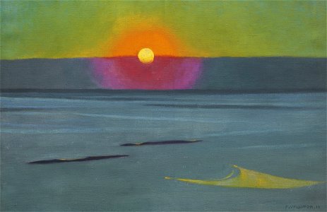 Vallotton - Soleil couchant dans la Brume, 1911, lot.49