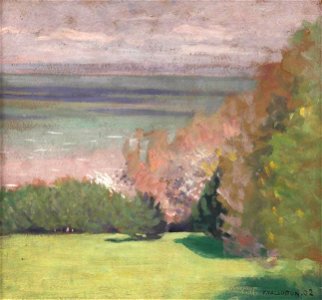 Vallotton - LE PARC À VILLERVILLE, 1902, lot.98 (cropped)