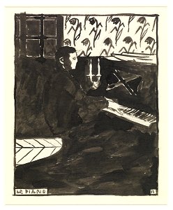Vallotton - Les instruments de musique Le Piano, 1896, 1973-0028