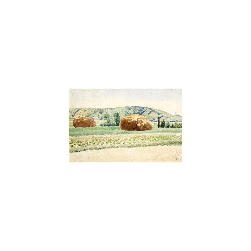 Vallotton - LES MEULES DE FOIN, lot.135