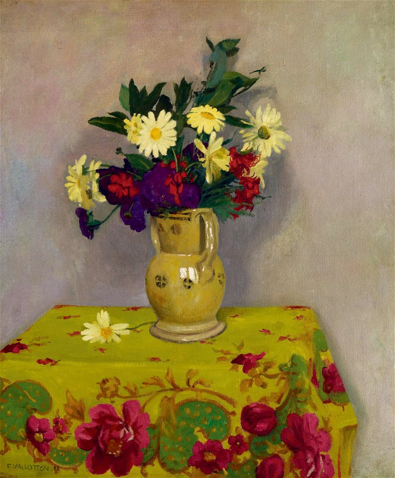 Vallotton - Marguerites jaunes et fleurs variées, 1911, 5321673