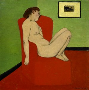 Vallotton - Femme nue assise dans un fauteuil, 1897, MG 3441