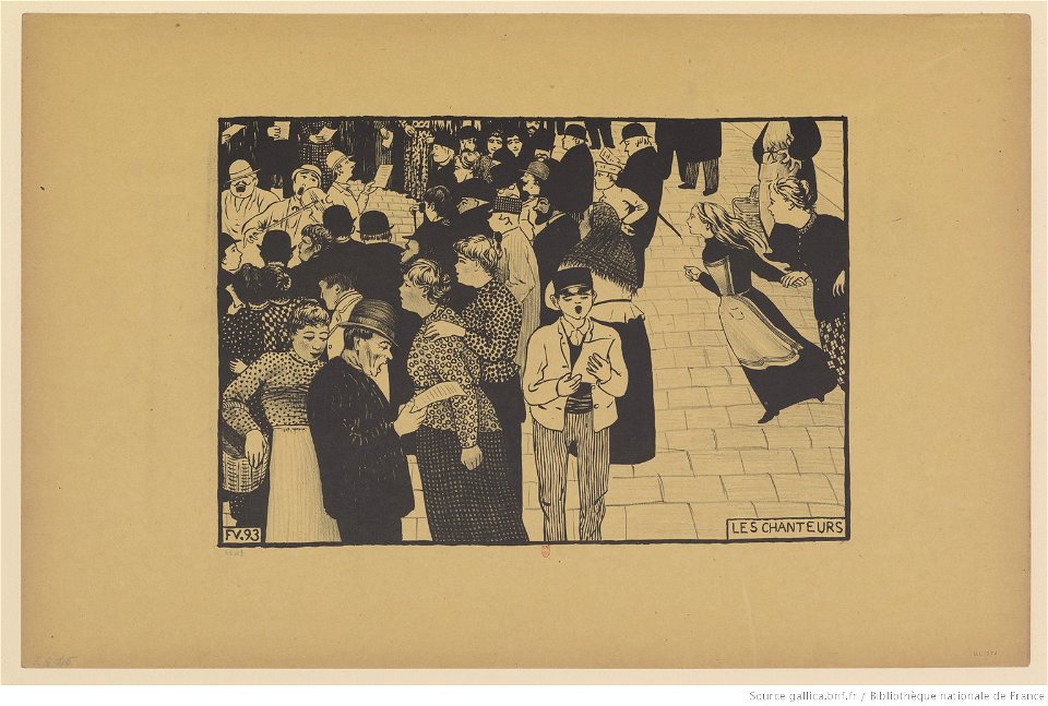 Vallotton - Les chanteurs Paris intense (pl. II), btv1b6951609b