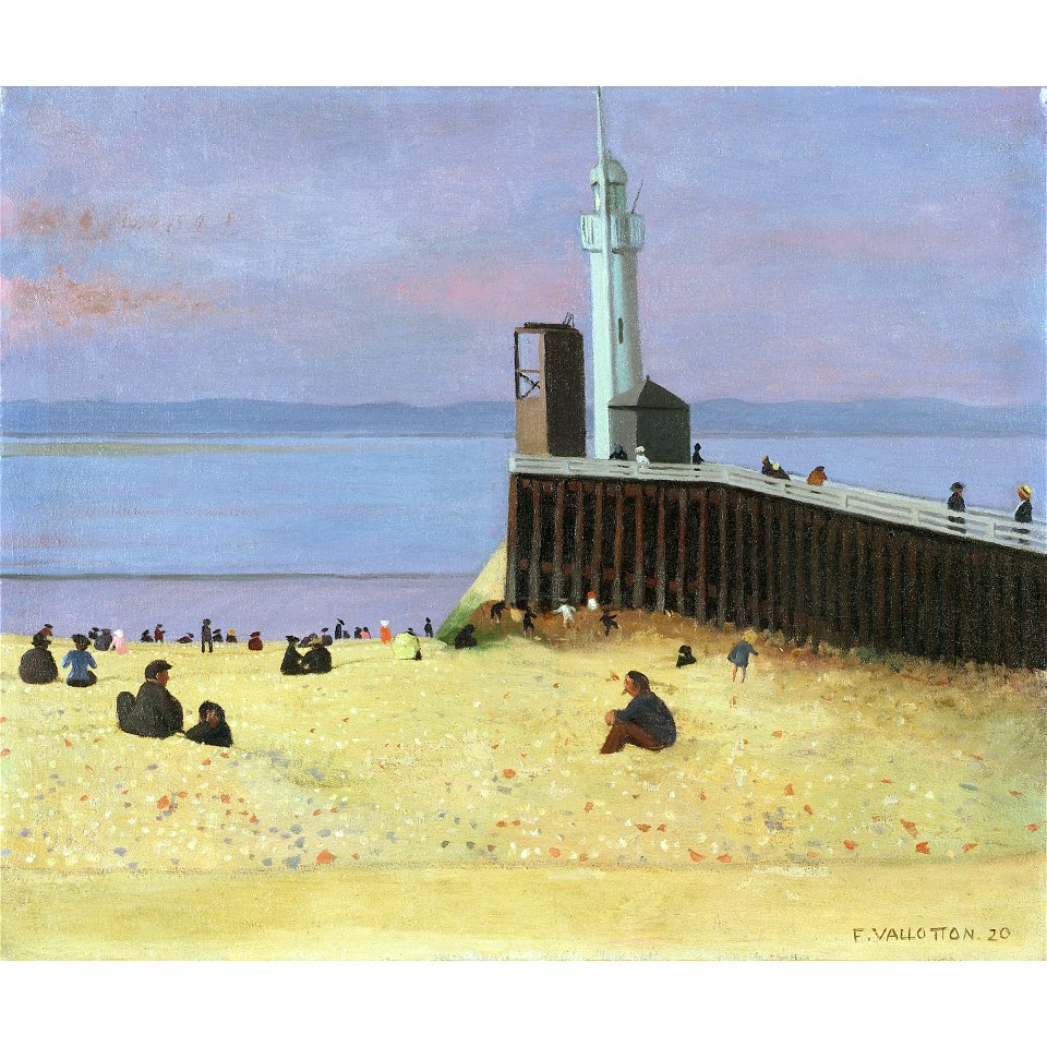 Vallotton - LA JETÉE DE HONFLEUR, 1920, lot.89