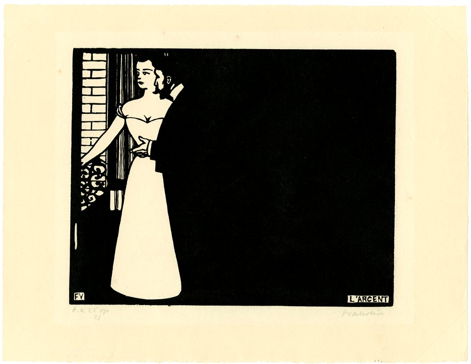 Vallotton - Les Intimités, planche 5 L'Argent, E 79-0535