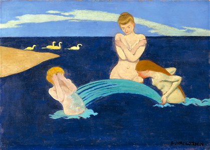 Vallotton - PETITES BAIGNEUSES, lot.35 (cropped)