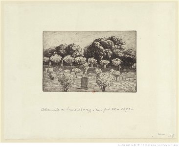 Vallotton - Colonnade du Luxembourg Douze vues de Paris (pl. XII)(2ème état), btv1b6951595r