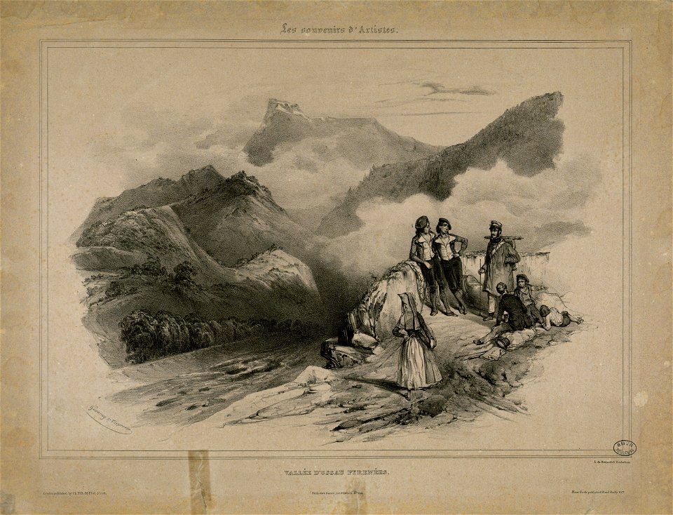 Vallée d'Ossau - Pyrénées (Les souvenirs d'artistes) - Fonds Ancely - B315556101 A GAVARNI 1 012