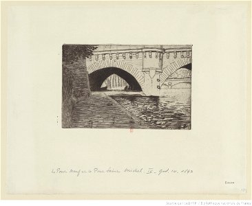 Vallotton - Le Pont-Neuf et le pont St Michel Douze nues de Paris (pl. IV)(2ème état), btv1b69515876