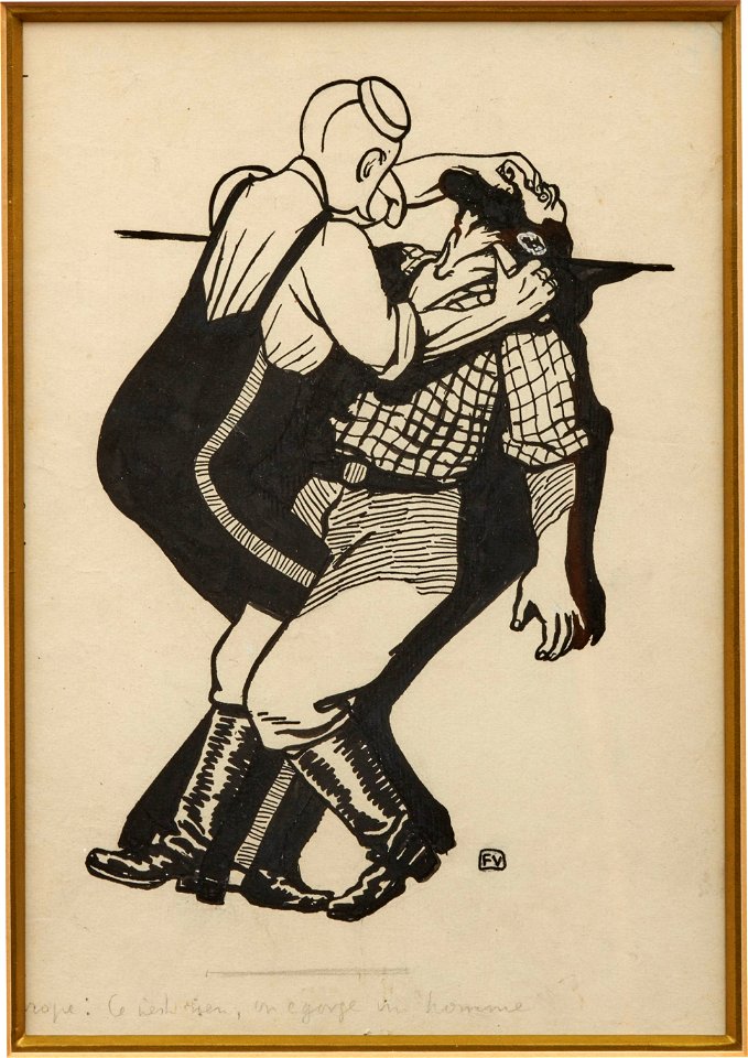 Vallotton - L'Europe ce n'est rien, on égorge un homme, Lot 79