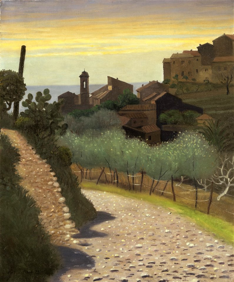 Vallotton - Eglise Sainte-Anne à Cagnes, 1922, lot.19