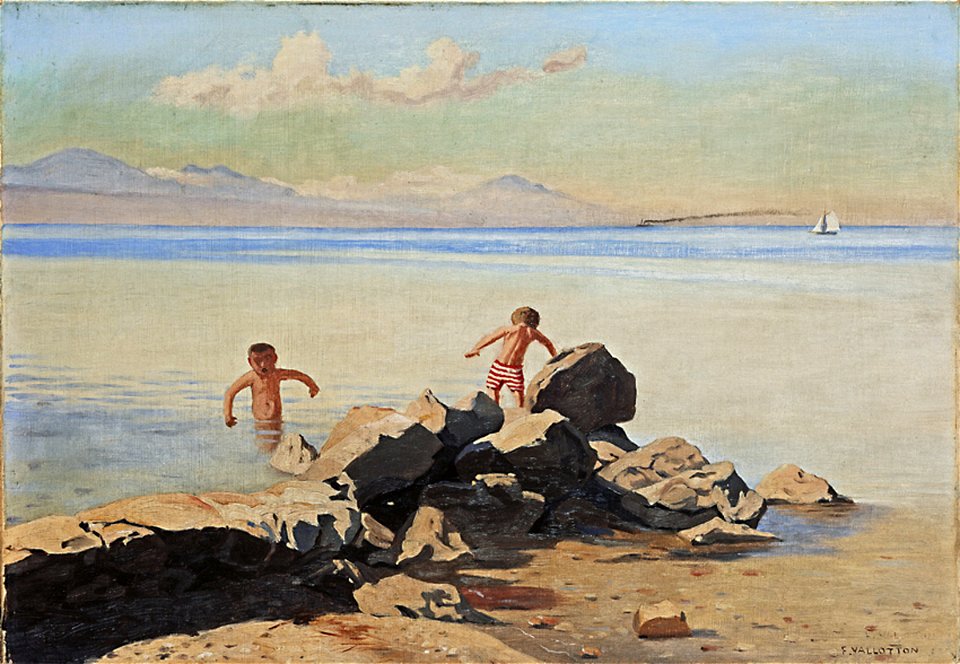 Vallotton - Plage de Bellerive à Ouchy, 1898, 1971-0006
