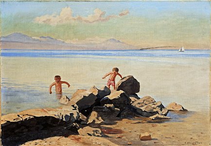 Vallotton - Plage de Bellerive à Ouchy, 1898, 1971-0006