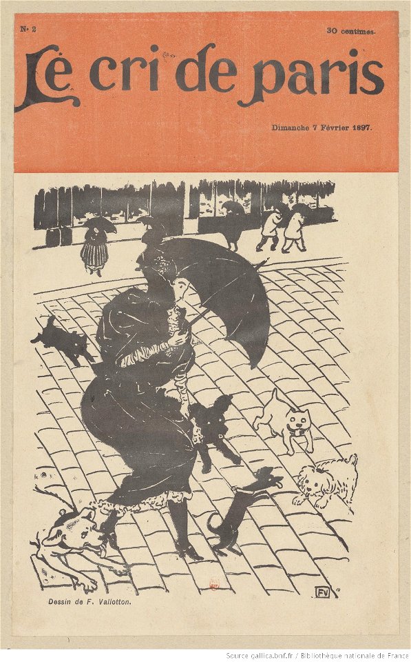 Vallotton - Planche parue dans Le Cri de Paris, n° 2, btv1b6951688z