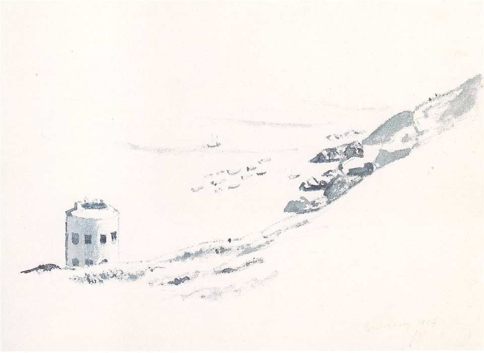 Vallotton - Une tour Martello à Guernesey