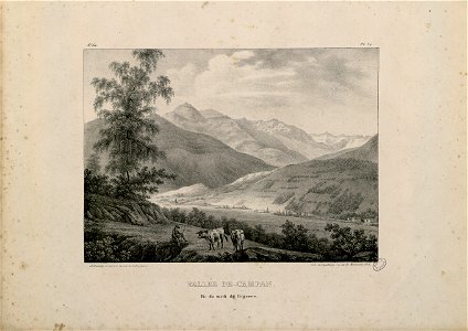 Vallée de Campan. Pic du midi de Bigorre (4° liv., pl. 24) - Fonds Ancely - B315556101 A FROSSARD 1 058