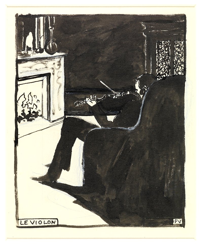 Vallotton - Les instruments de musique Le Violon, 1896, 1973-0027