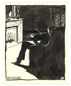 Vallotton - Les instruments de musique Le Violon, 1896, 1973-0027